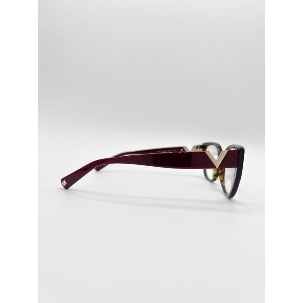 Valentino Women's Eyeglasses VA3037 5002 Full Rim Cat Eye Rockstud Havana 54mm P - Picture 7 of 14